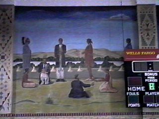 Oscar Howe mural at Mobridge