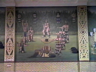 Oscar Howe mural at Mobridge